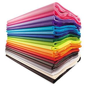  Una pila de resmas de papel de seda de colores