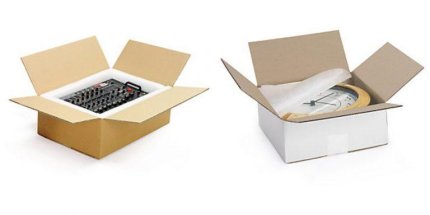 Types of cardboard packing boxes